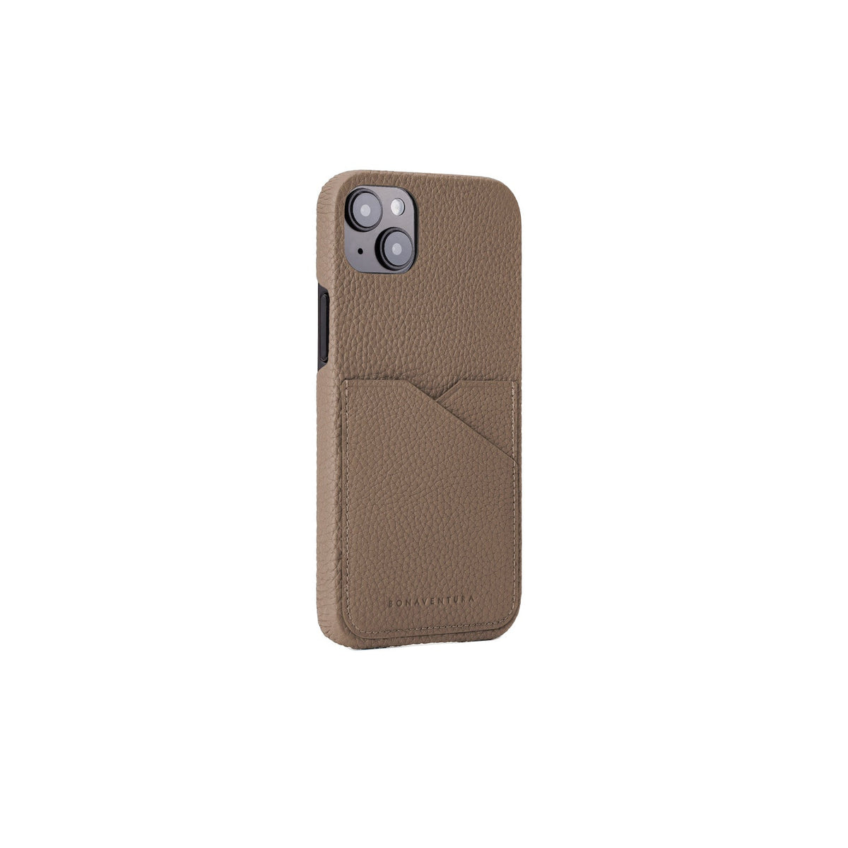 iPhone 14 Plus Back Cover Case Shrink Leather (Etoupe)