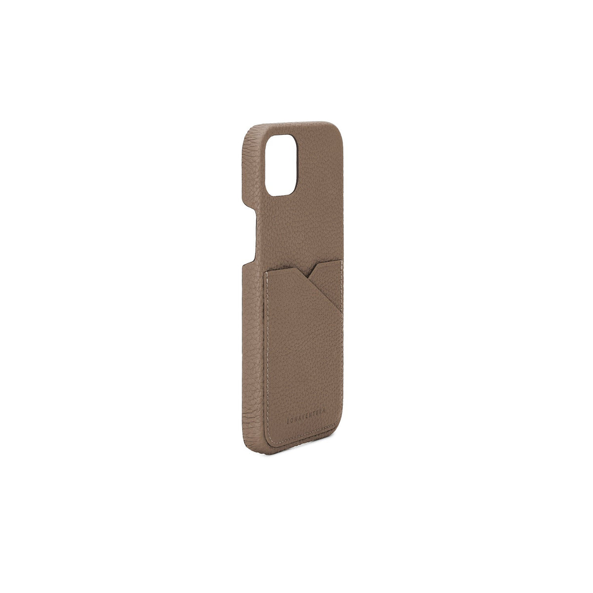 iPhone 14 Plus Back Cover Case Shrink Leather (Etoupe)