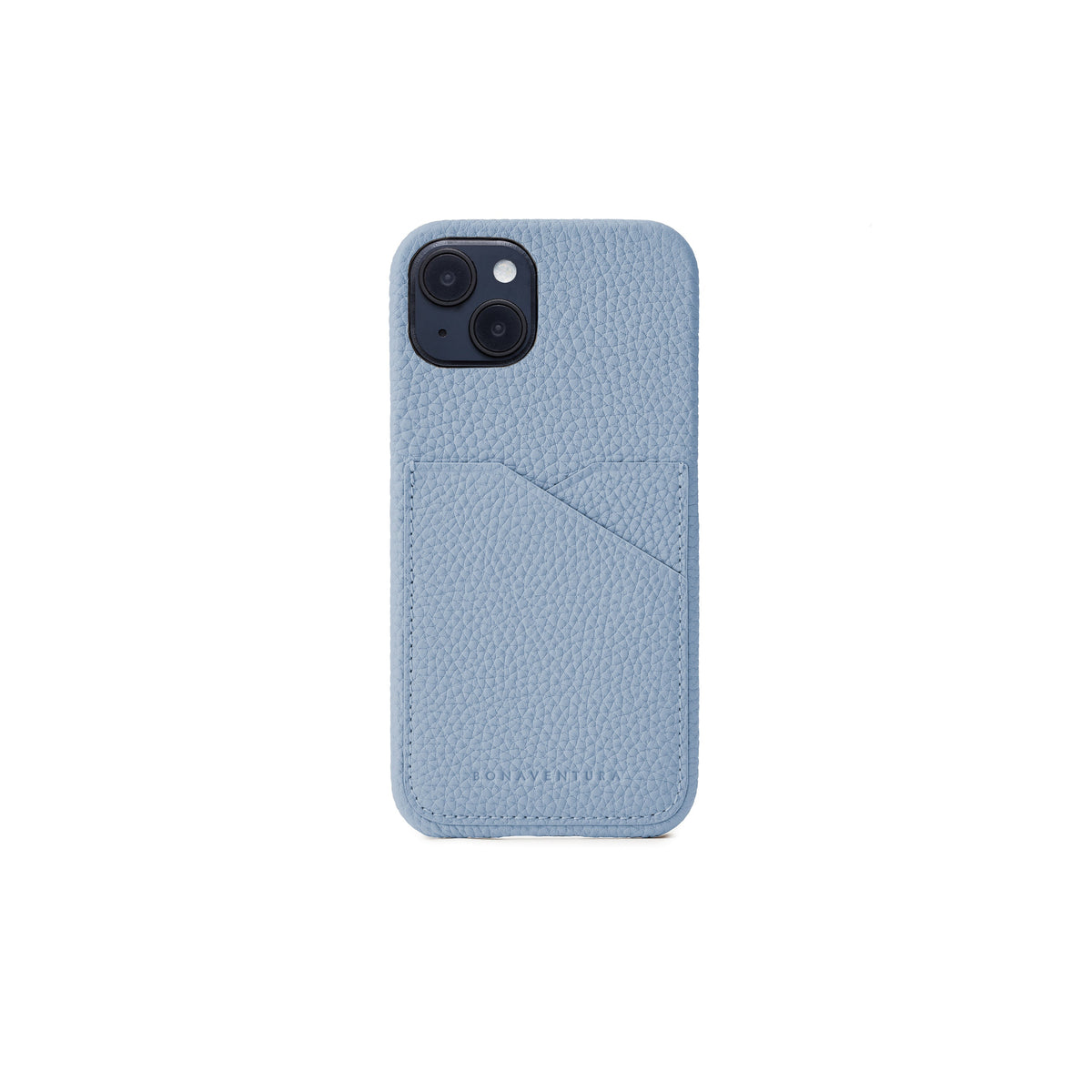 iPhone 14 Plus Back Cover Case Shrink Leather (Ice Blue)