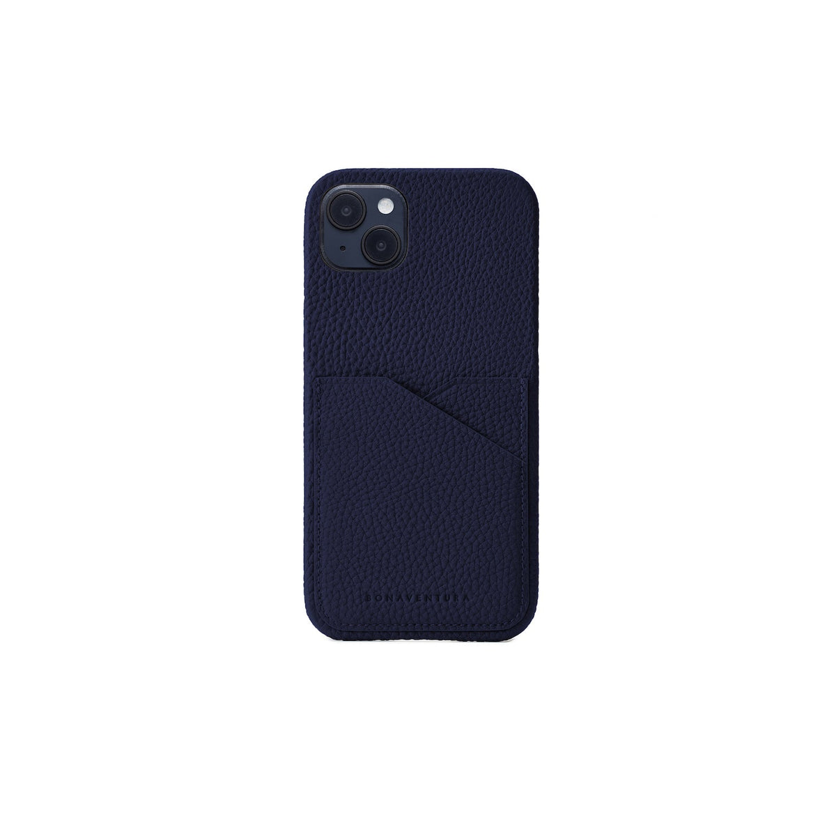 iPhone 14 Plus Back Cover Case Shrink Leather (Navy)