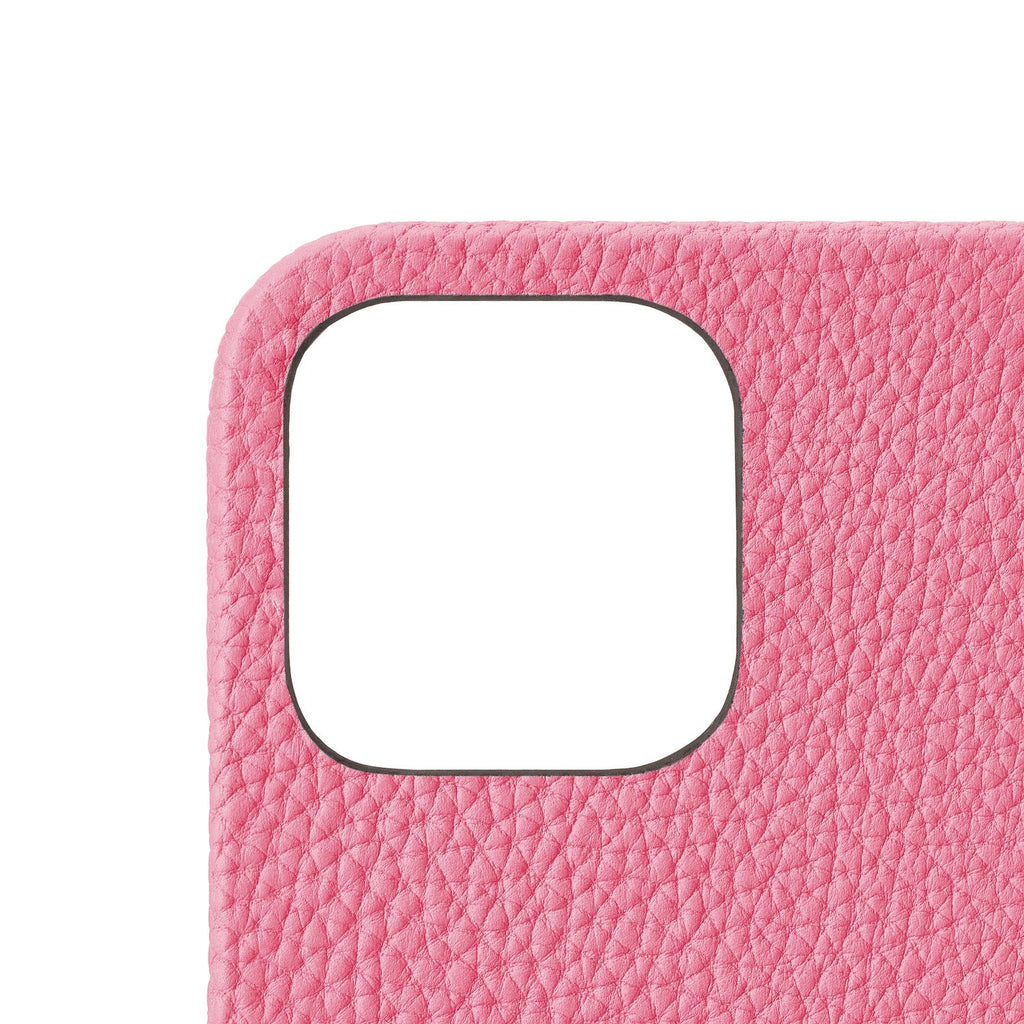 iPhone 14 Pro Max Back Cover Case Shrink Leather (Azalee Pink)