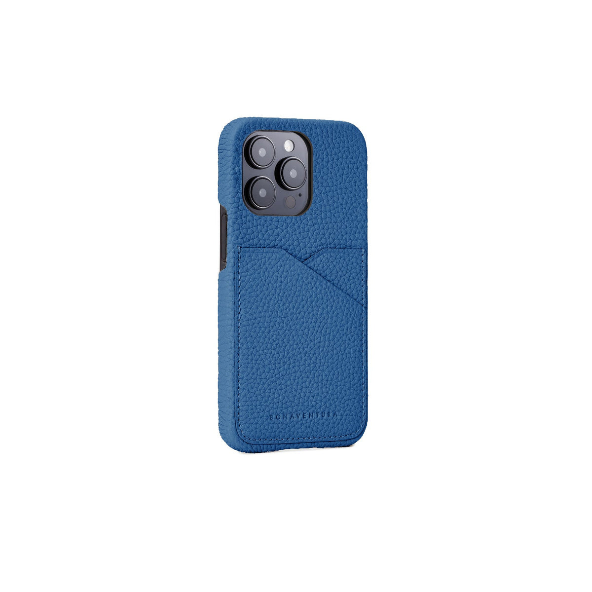 SAVOIA × BONAVENTURA iPhone 14 Pro Max Back Cover Case Shrink Leather (Savoia Blue)