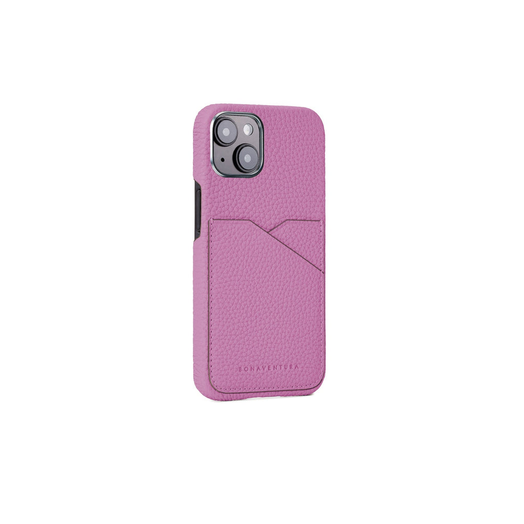 iPhone 15 Back Cover Case Shrink Leather (Pearl Purple)