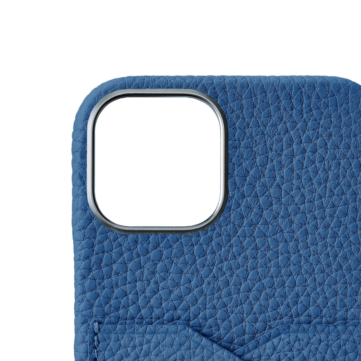 SAVOIA × BONAVENTURA iPhone 15 Plus Back Cover Case Shrink Leather (Savoia Blue)