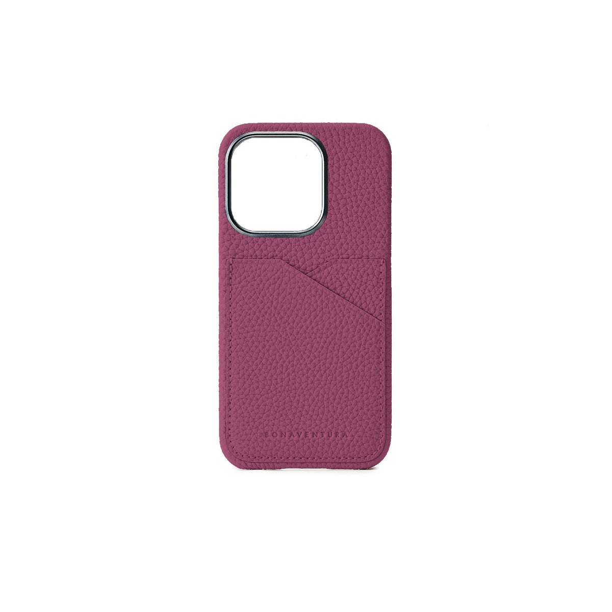 iPhone 15 Pro Max Back Cover Case Shrink Leather (Anemone Purple)