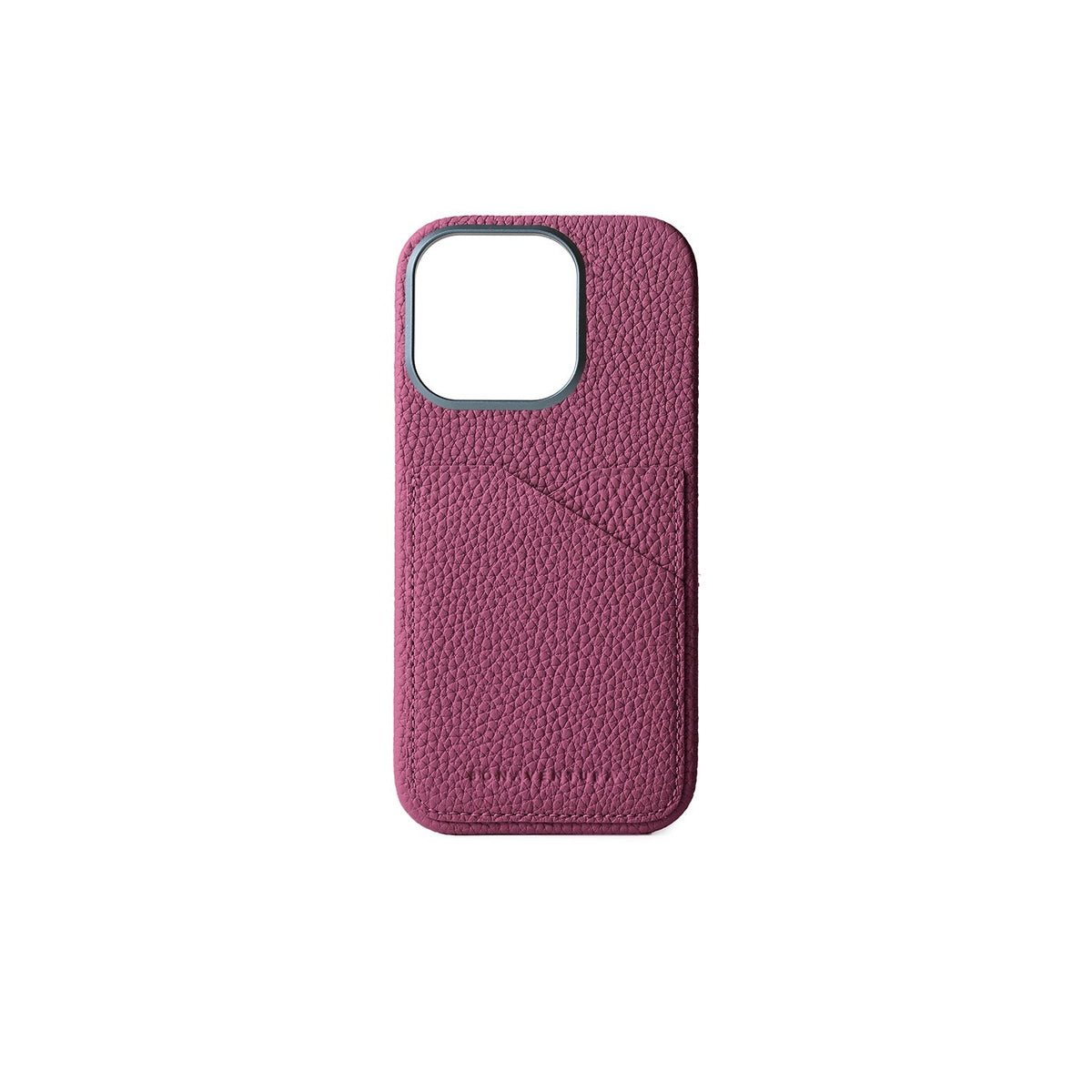 iPhone 16 Pro Back Cover Case Shrink Leather (Anemone Purple)