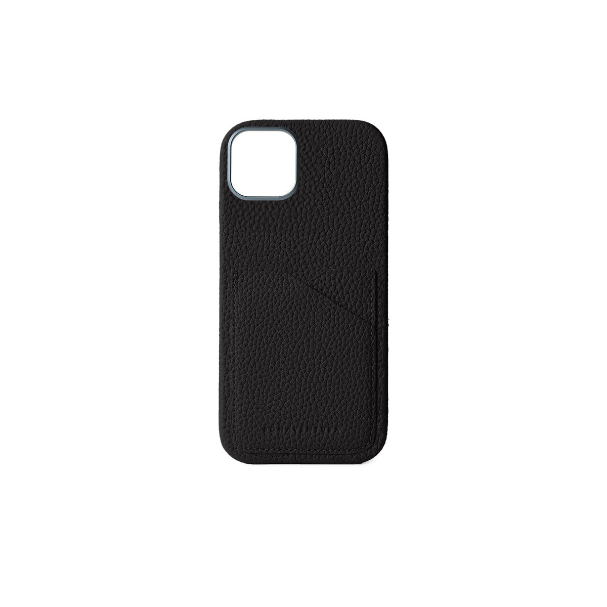 iPhone 16 Plus Back Cover Case Shrink Leather (Black)