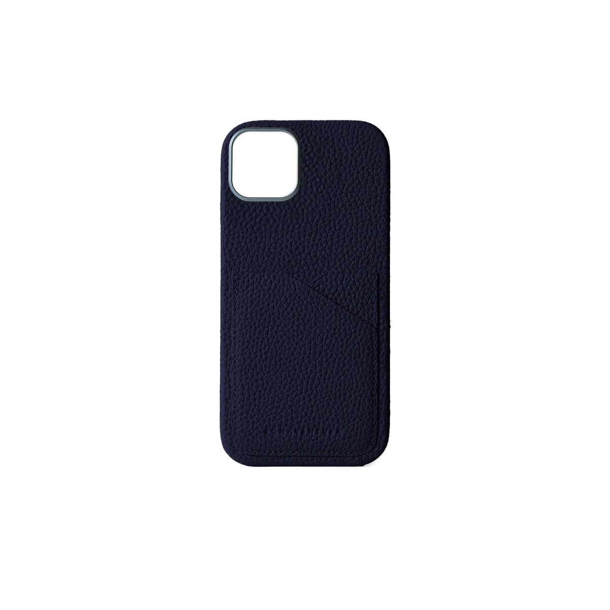 iPhone 16 Plus Back Cover Case Shrink Leather (Navy)