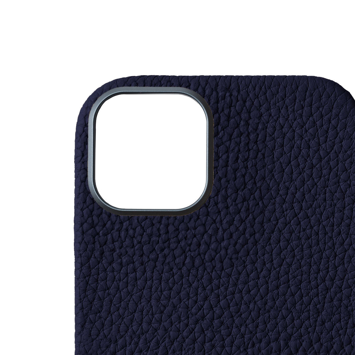 iPhone 16 Plus Back Cover Case Shrink Leather (Navy)
