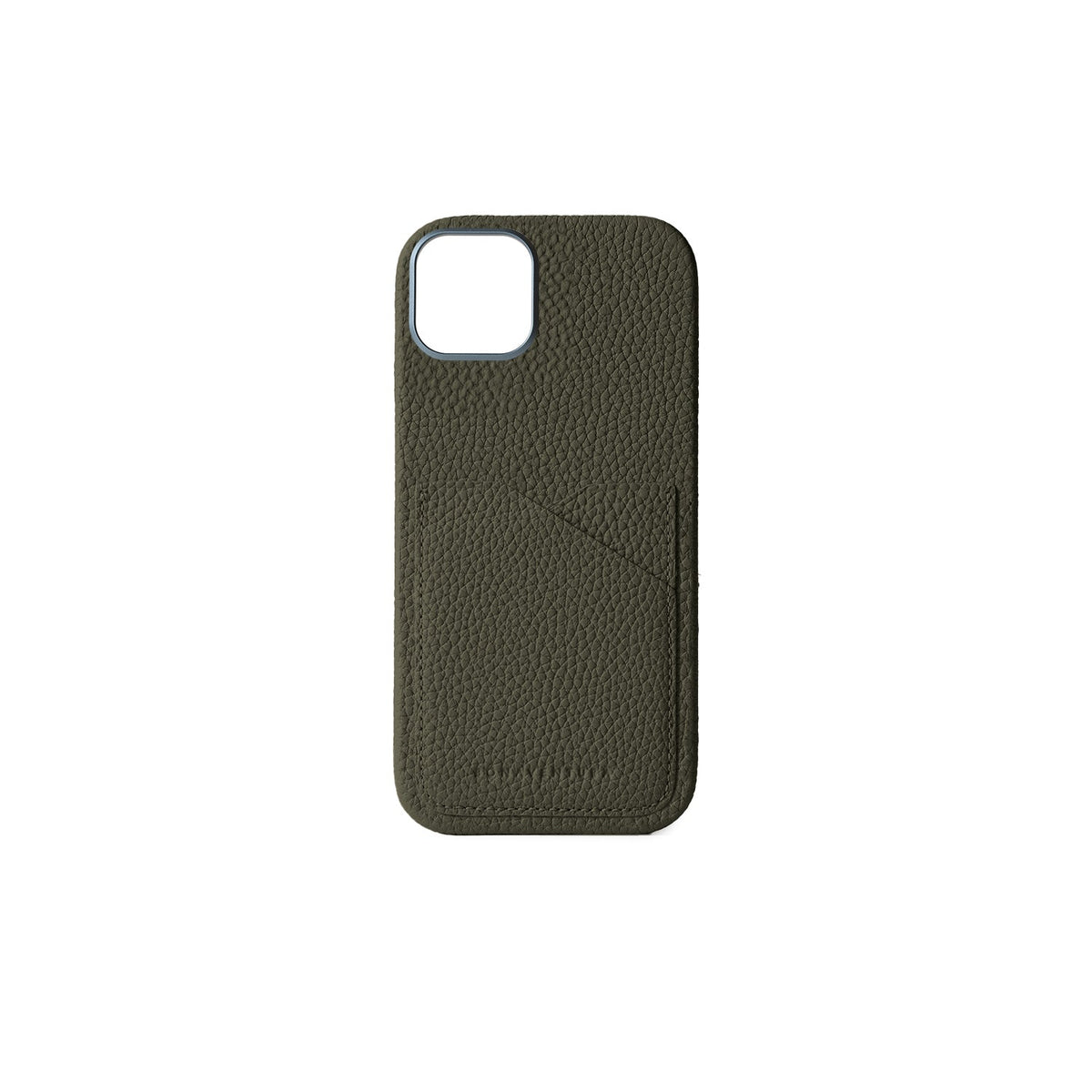 iPhone 16 Plus Back Cover Case Shrink Leather (Olive)