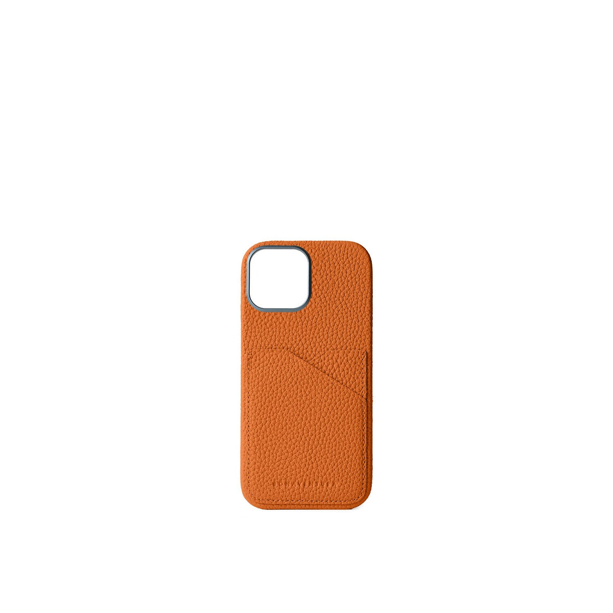 iPhone 17 Back Cover Case Shrink Leather (Orange)