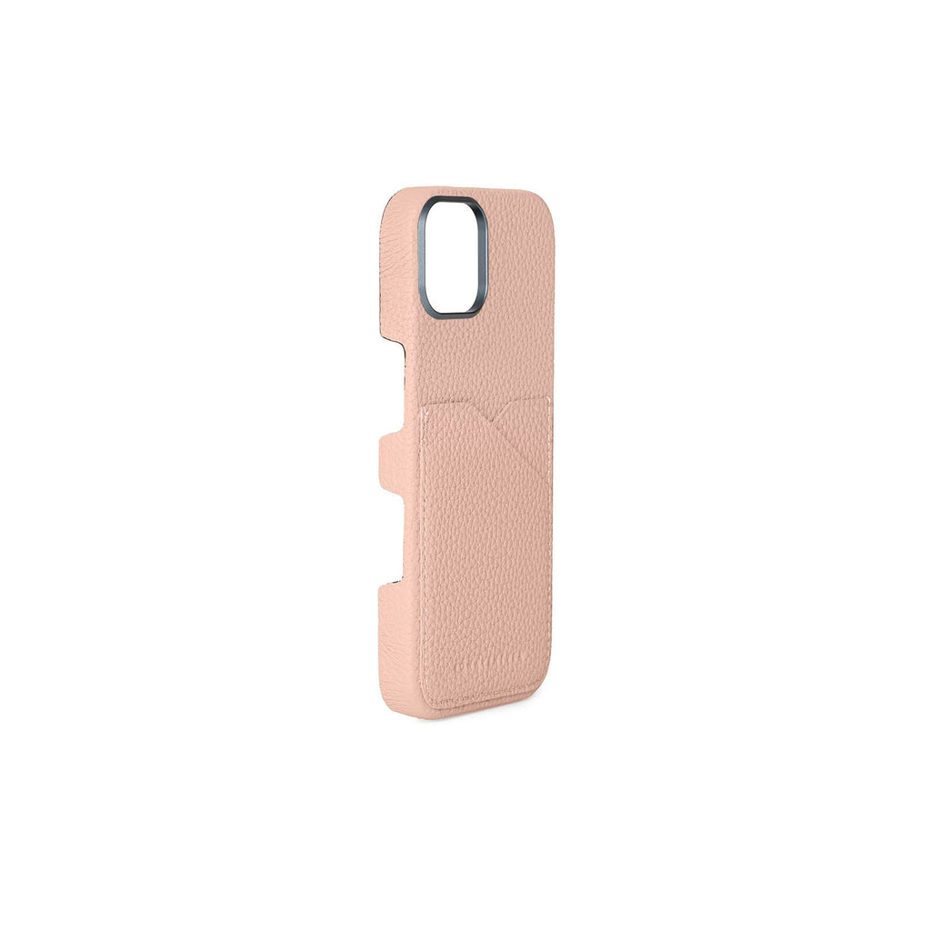 iPhone 17 Back Cover Case Shrink Leather (Almond Pink (Etoupe edge paint))