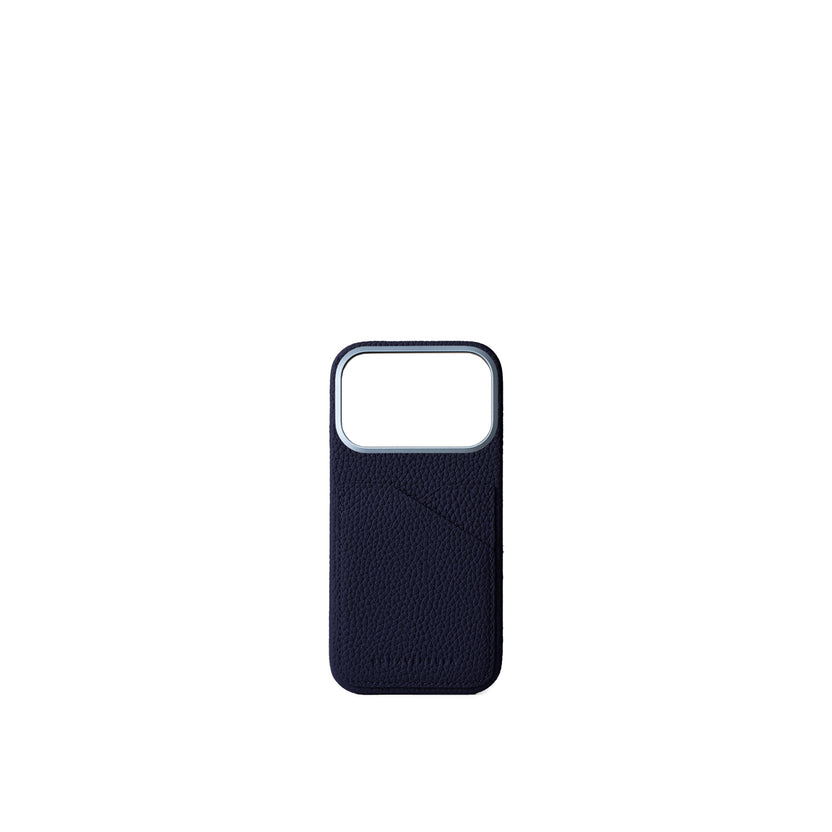 (iPhone 17 Pro) Back Cover Case Shrink Leather
