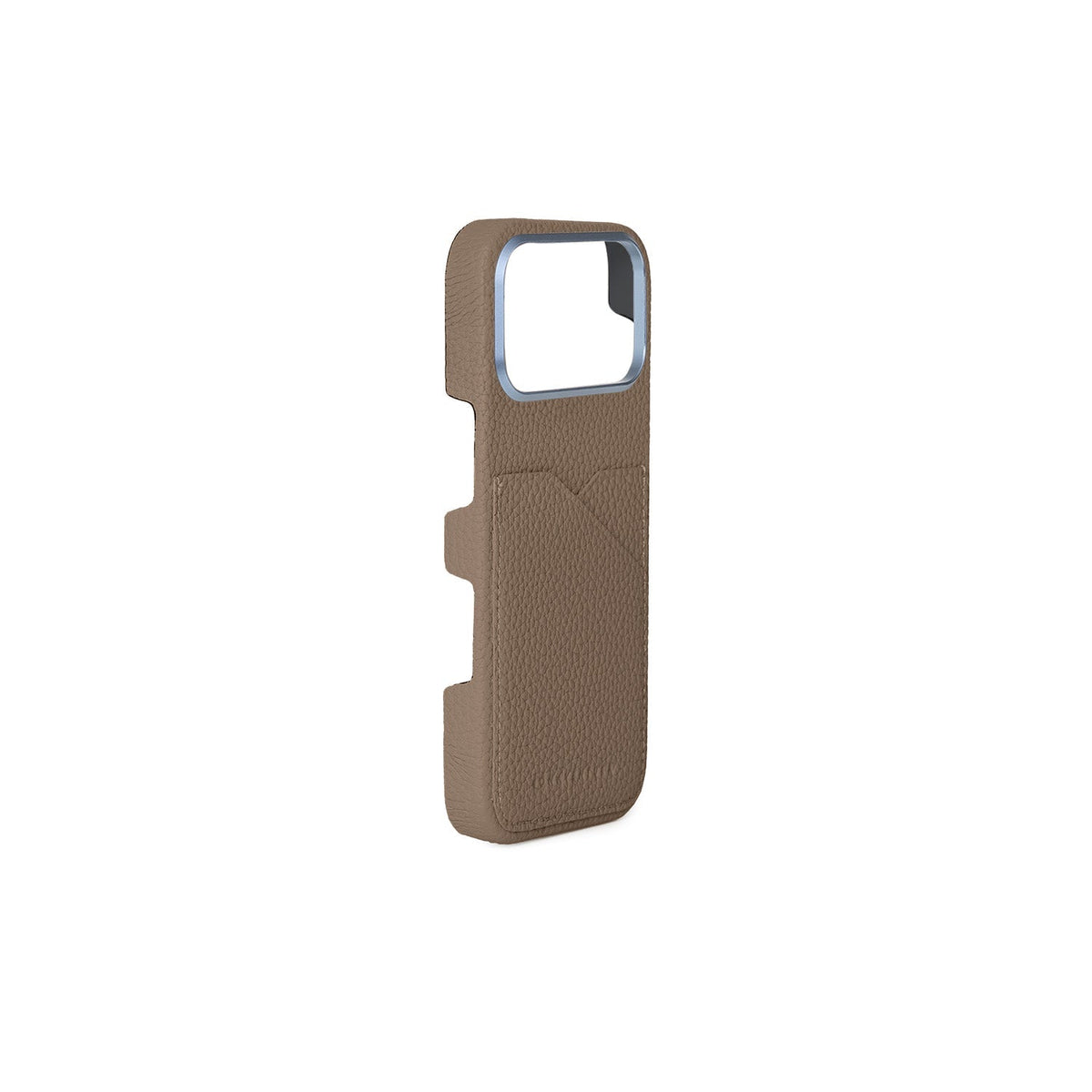 iPhone 17 Pro Max Back Cover Case Shrink Leather (Etoupe)