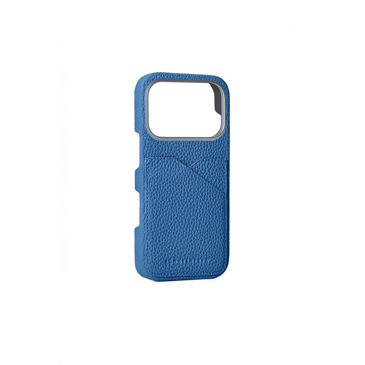SAVOIA × BONAVENTURA iPhone 18 Pro Back Cover Case Shrink Leather (Savoia Blue)