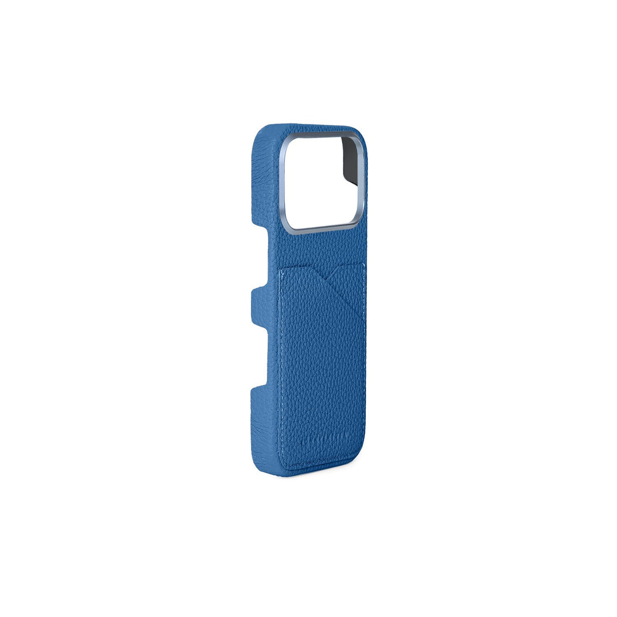 SAVOIA × BONAVENTURA iPhone 18 Pro Back Cover Case Shrink Leather (Savoia Blue)