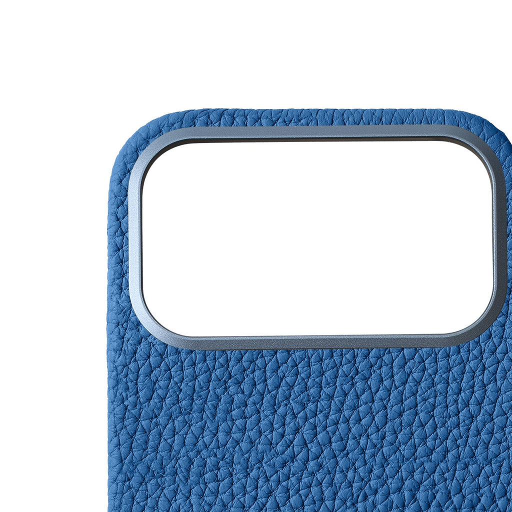 SAVOIA × BONAVENTURA iPhone 18 Pro Max Back Cover Case Shrink Leather (Savoia Blue)