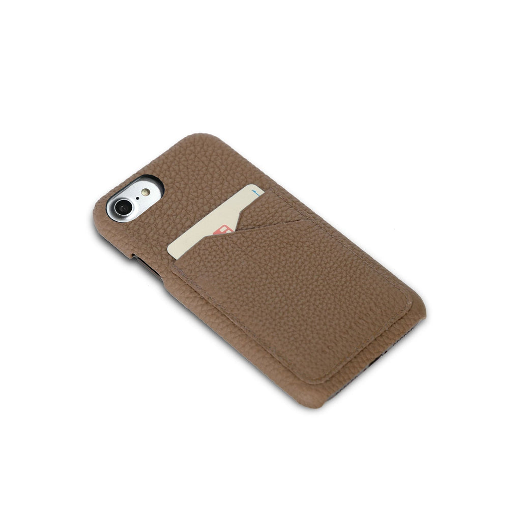 iPhone SE / 8 / 7 / 6s / 6 Back Cover Case Shrink Leather (Etoupe)