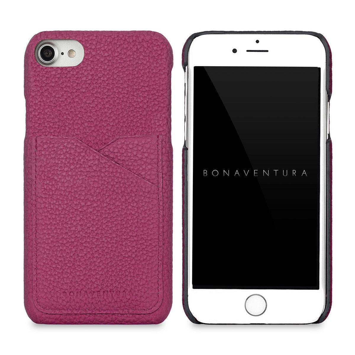 iPhone SE / 8 / 7 / 6s / 6 Back Cover Case Shrink Leather (Anemone Purple)