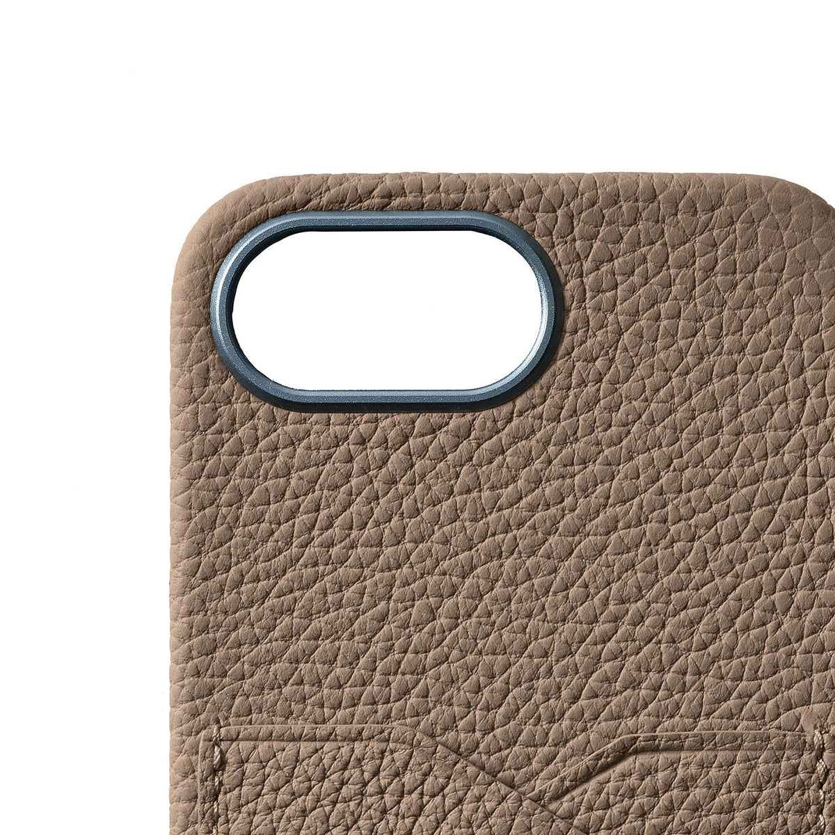 iPhone 17e / 16e Back Cover Case Shrink Leather (Etoupe)