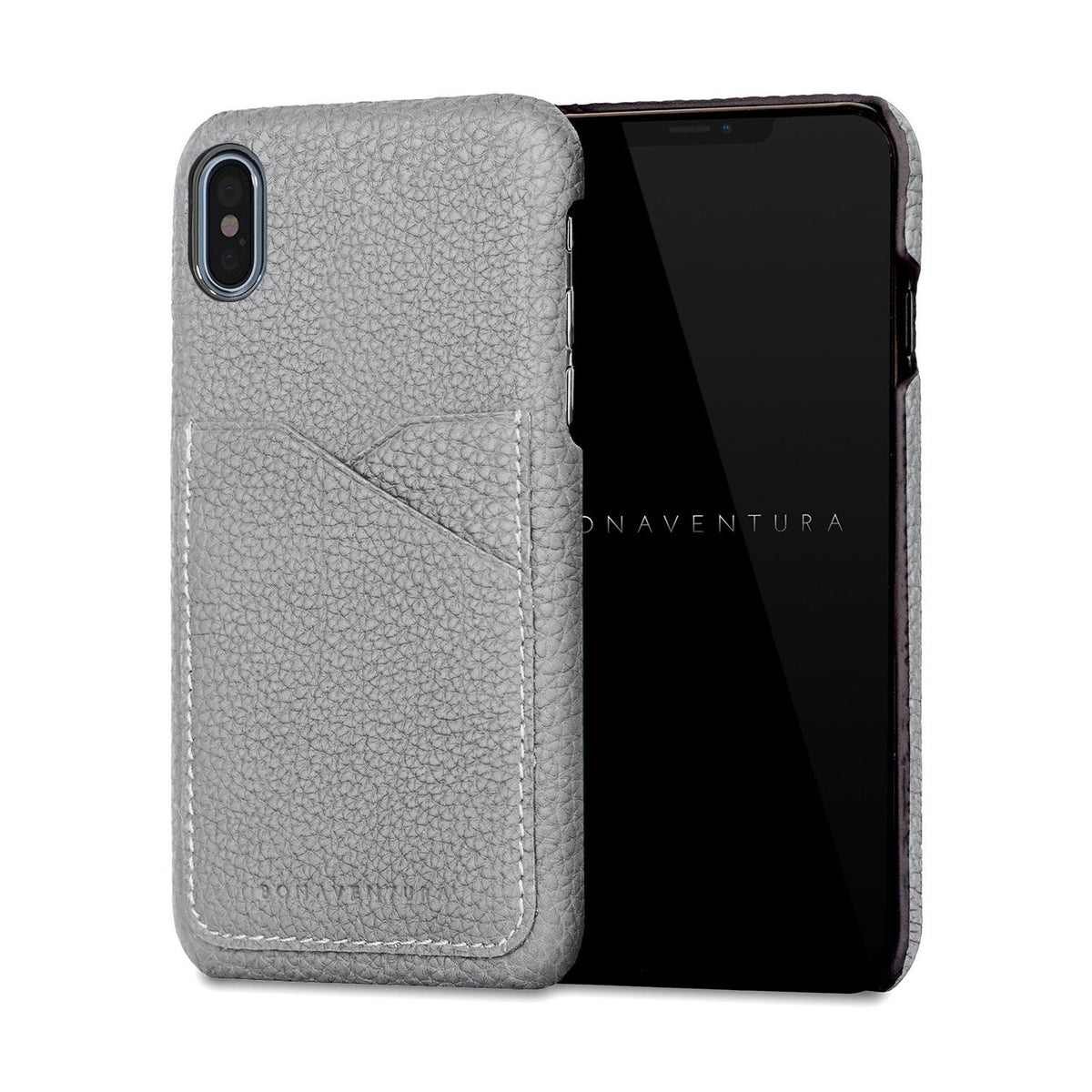 iPhone X / Xs Back Cover Case Shrink Leather (Blue Cyan)