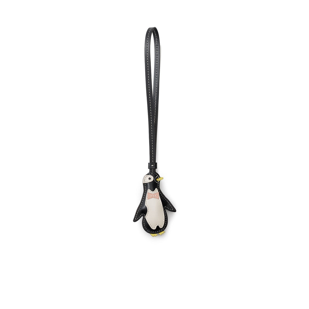 Animal Penguin Charm Shrink Leather (Almond Pink)