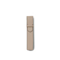 Slim Pen Holder Shrink Leather (Greige)