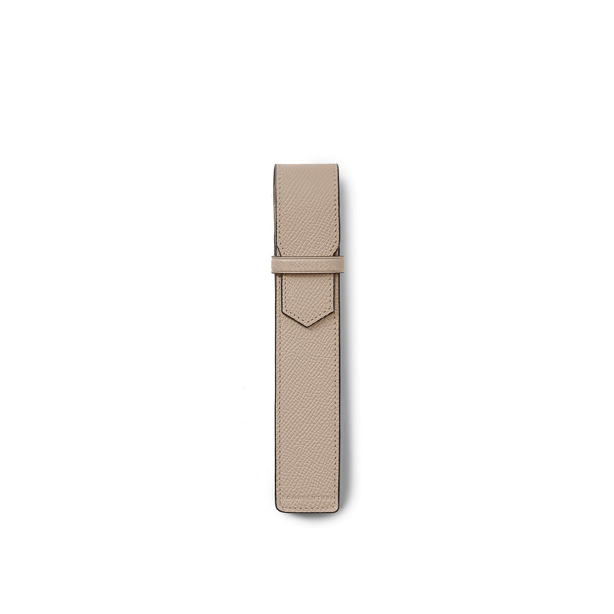 Slim Pen Holder Shrink Leather (Greige)