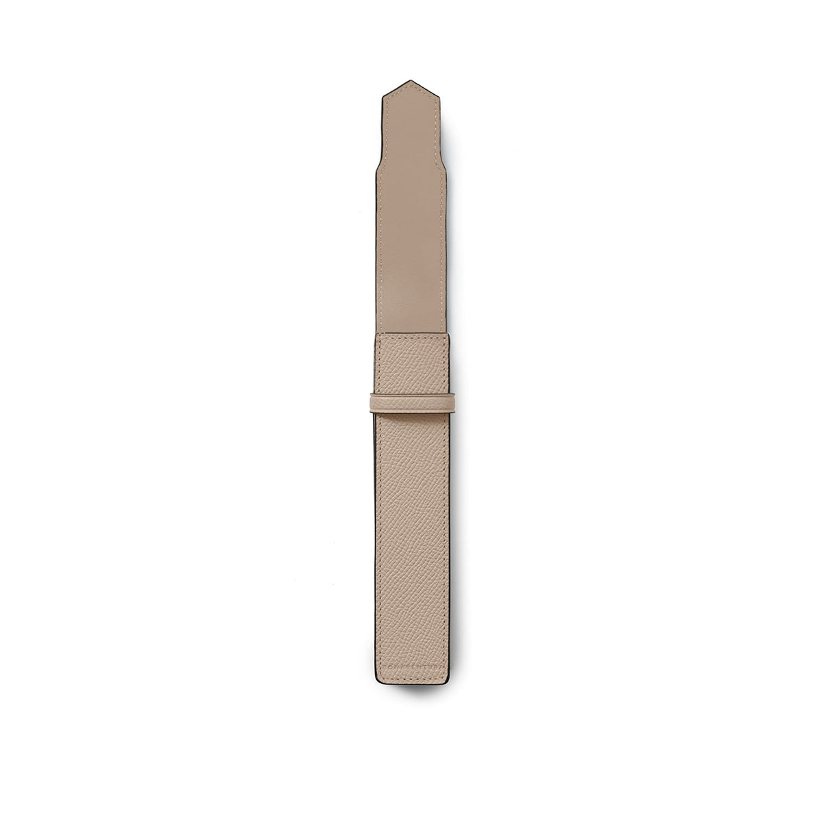Slim Pen Holder Shrink Leather (Greige)