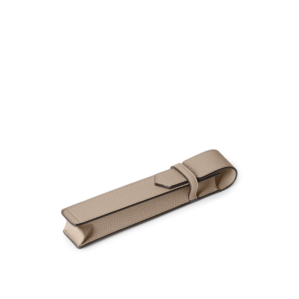 Slim Pen Holder Shrink Leather (Greige)