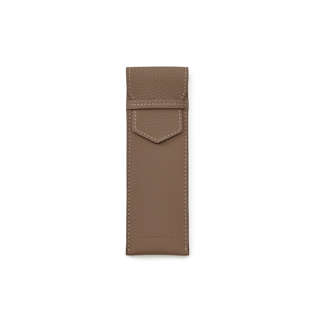 Pen Holder Shrink Leather (Etoupe)