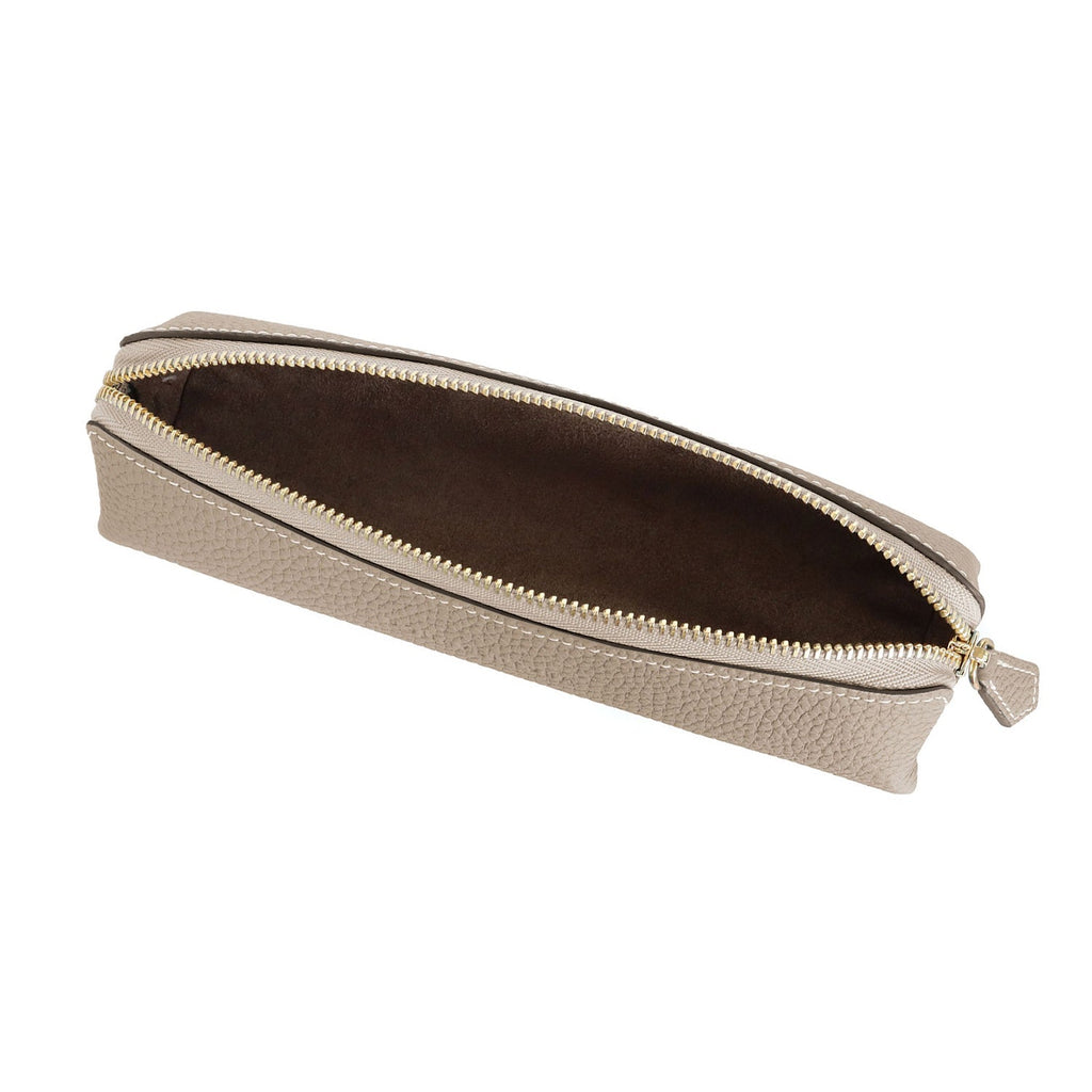 Pen Case Shrink Leather (Greige)