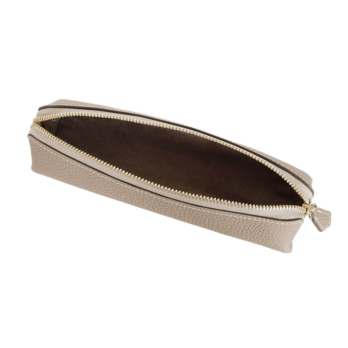Pen Case Shrink Leather (Greige)
