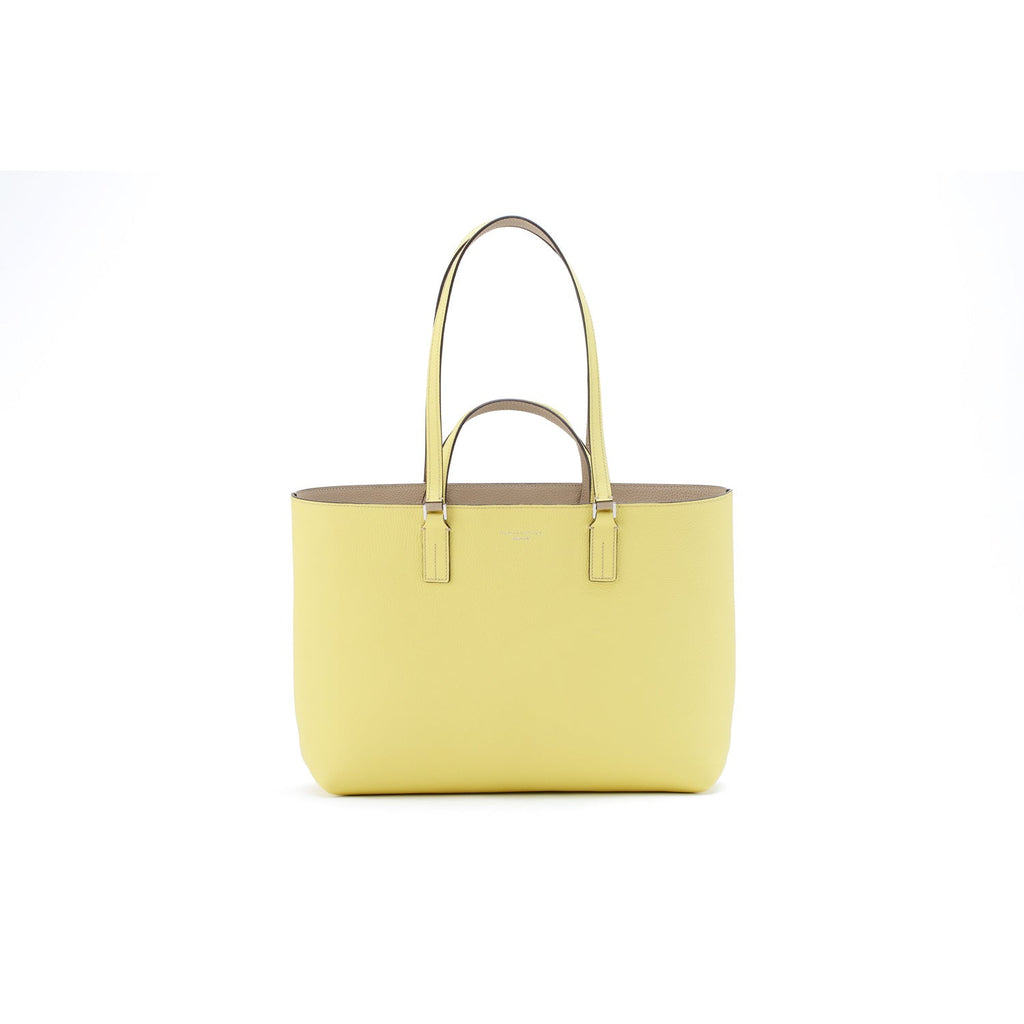 Sophia Reversible Tote Bag Shrink Leather (Greige × Yellow)