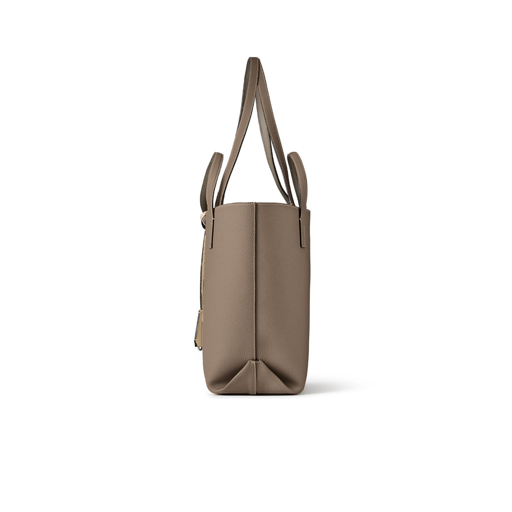 Sophia Tote Bag Shrink Leather (Etoupe)