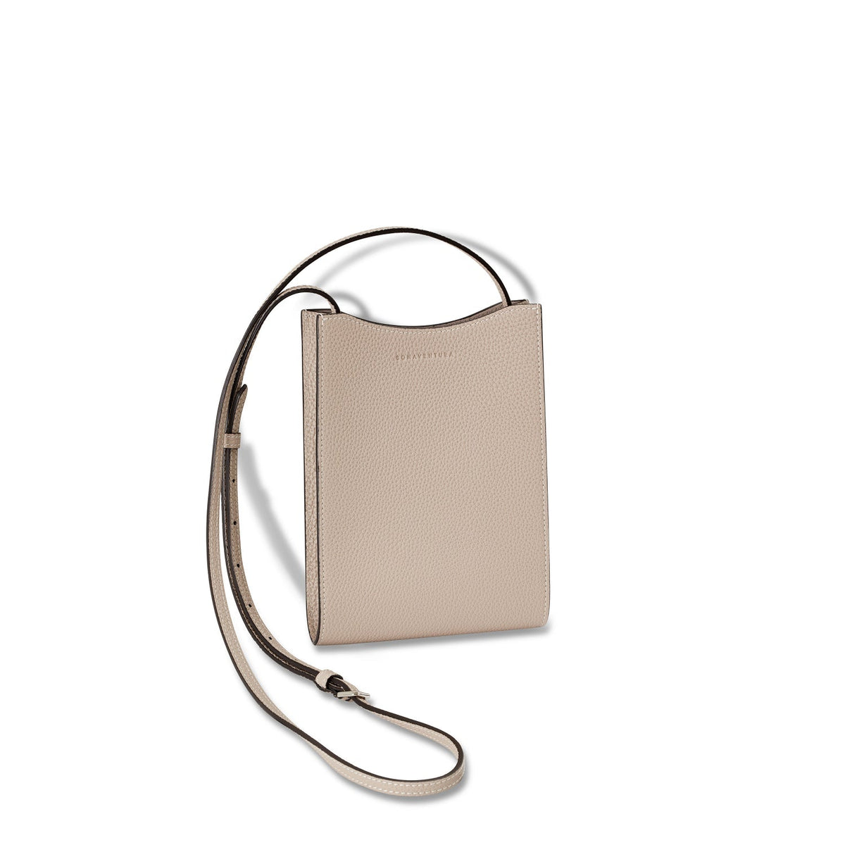 Lia Bag Shrink Leather (Greige - Mini)