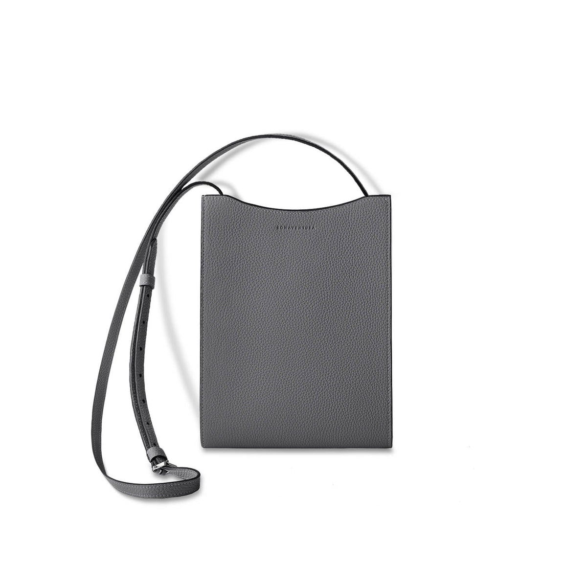 Lia Bag Shrink Leather (Charcoal Gray - Small)