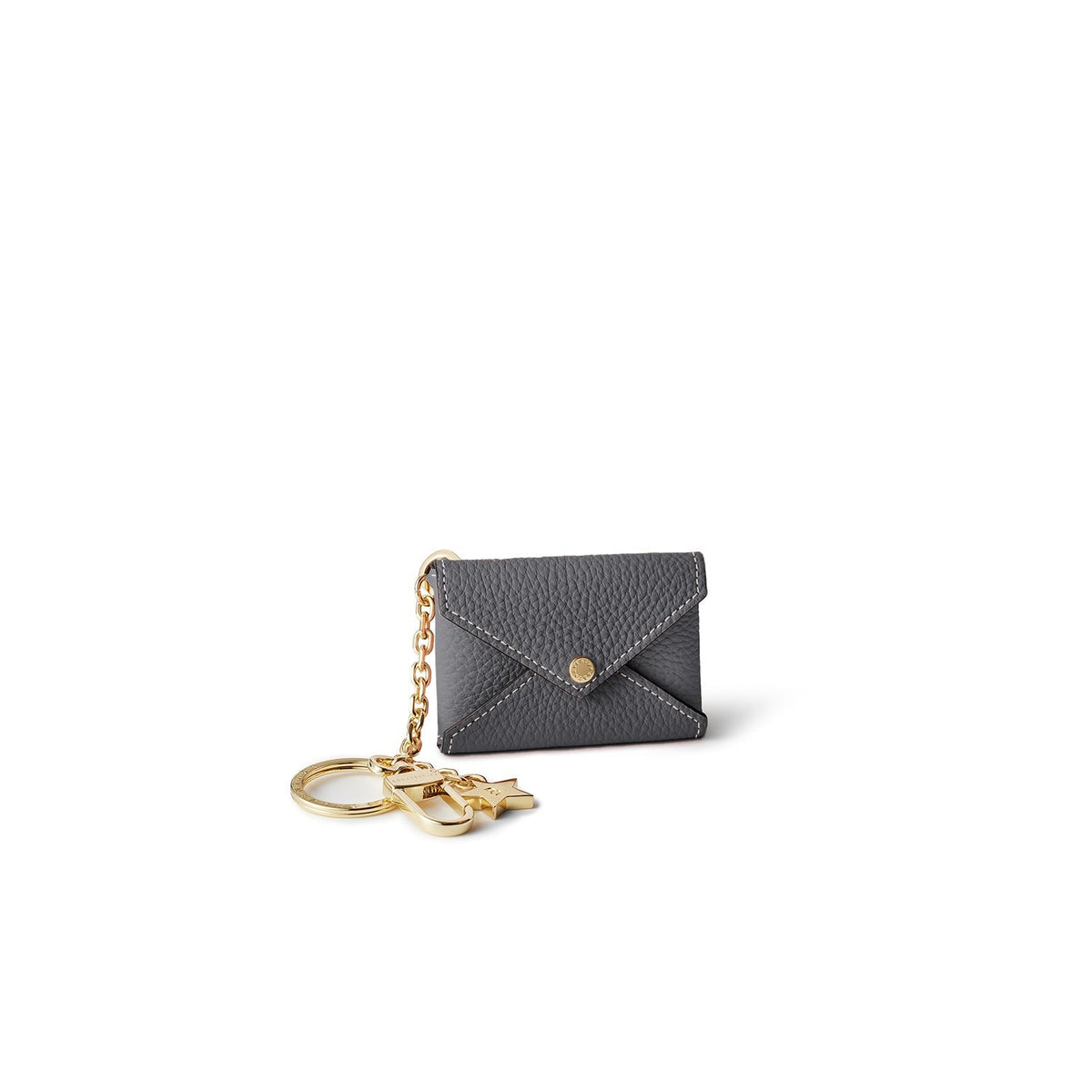 Star Key Holder Shrink Leather (Charcoal Gray)
