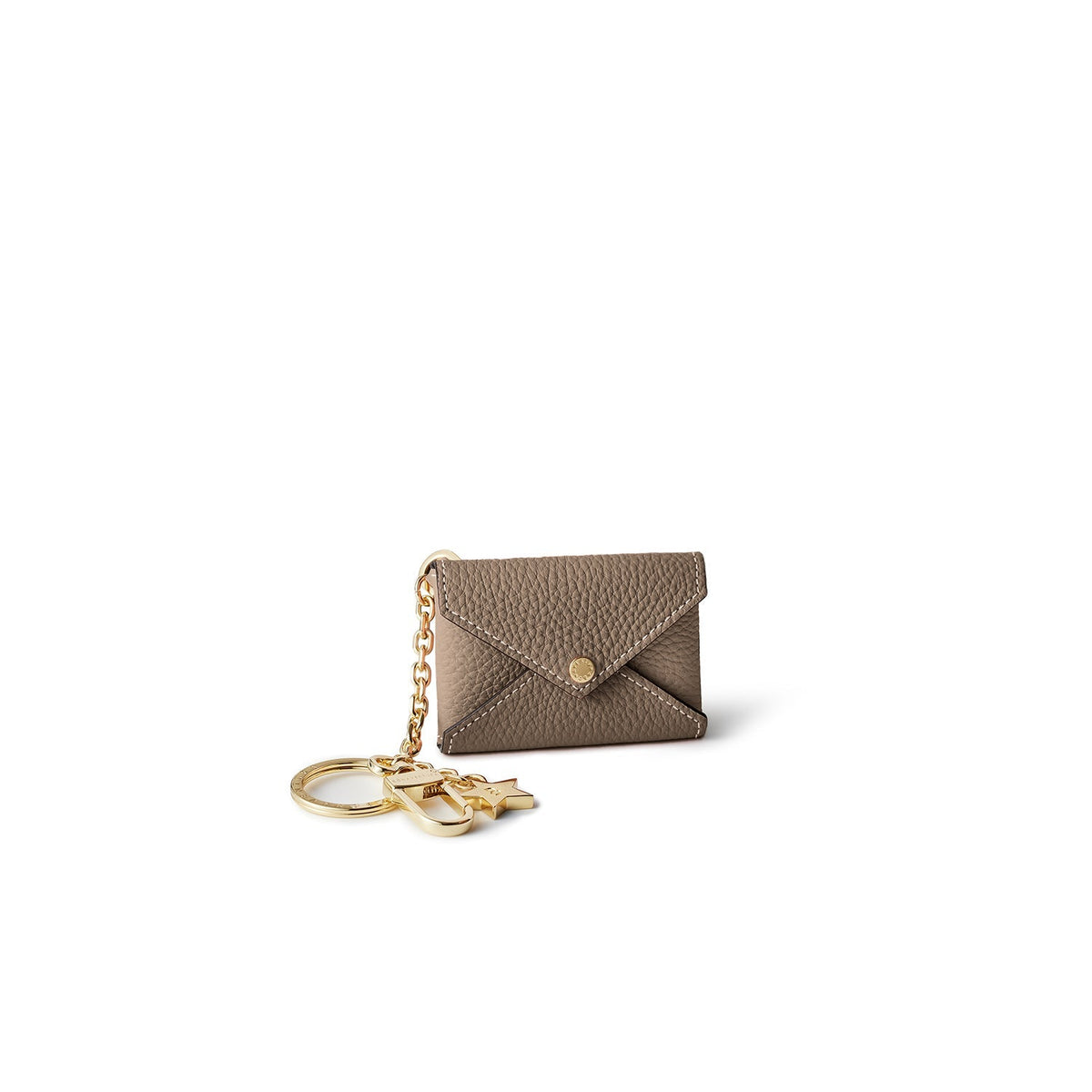 Star Key Holder Shrink Leather (Etoupe)