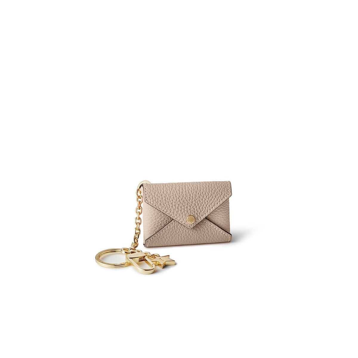 Star Key Holder Shrink Leather (Greige)