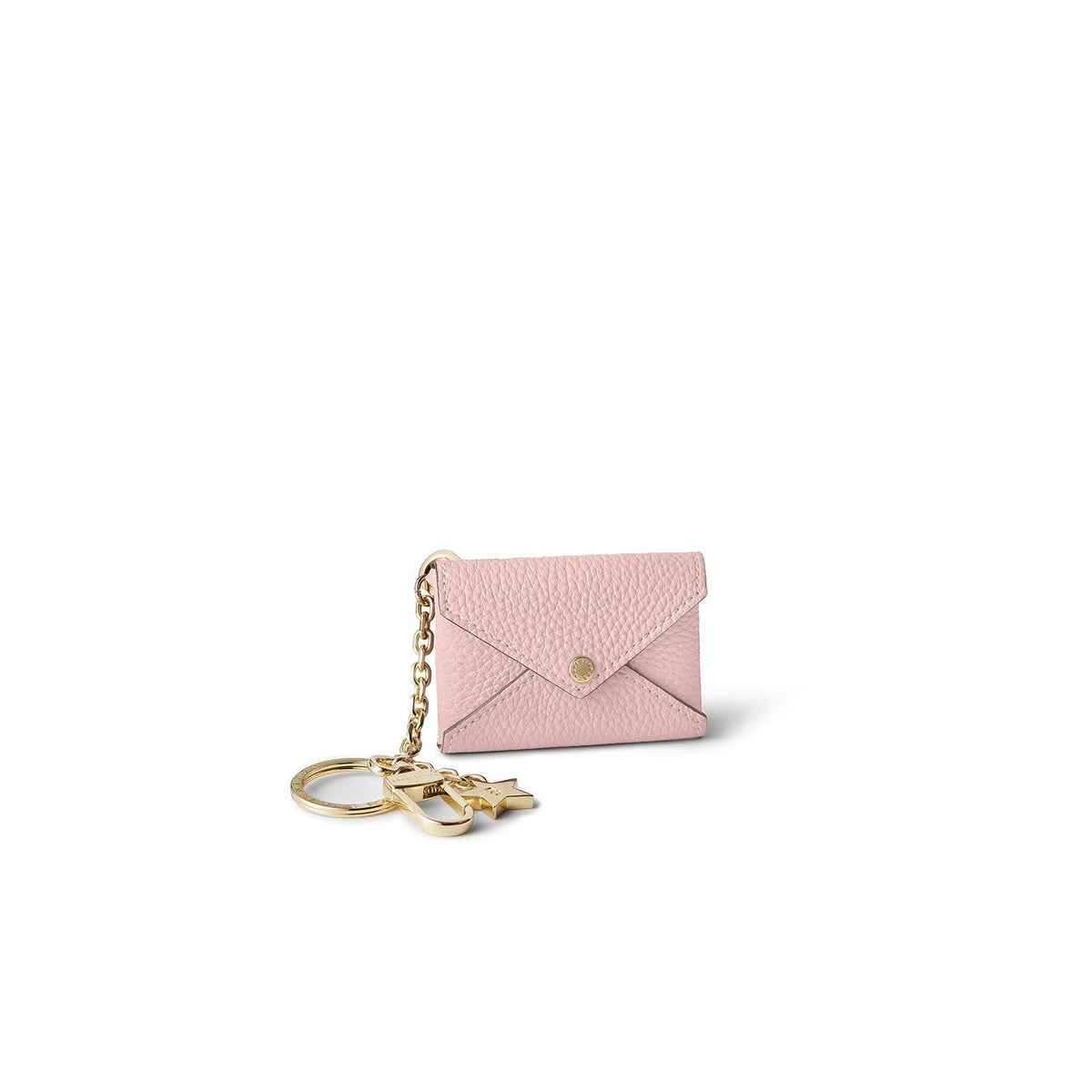 Star Key Holder Shrink Leather (Sakura Pink (Etoupe edge paint))
