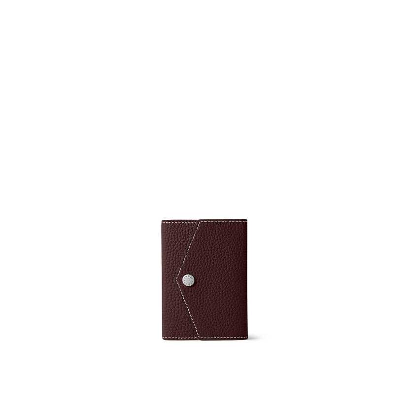 Mirror Pouch For Back Cover Case With Snap Button Shrink Leather