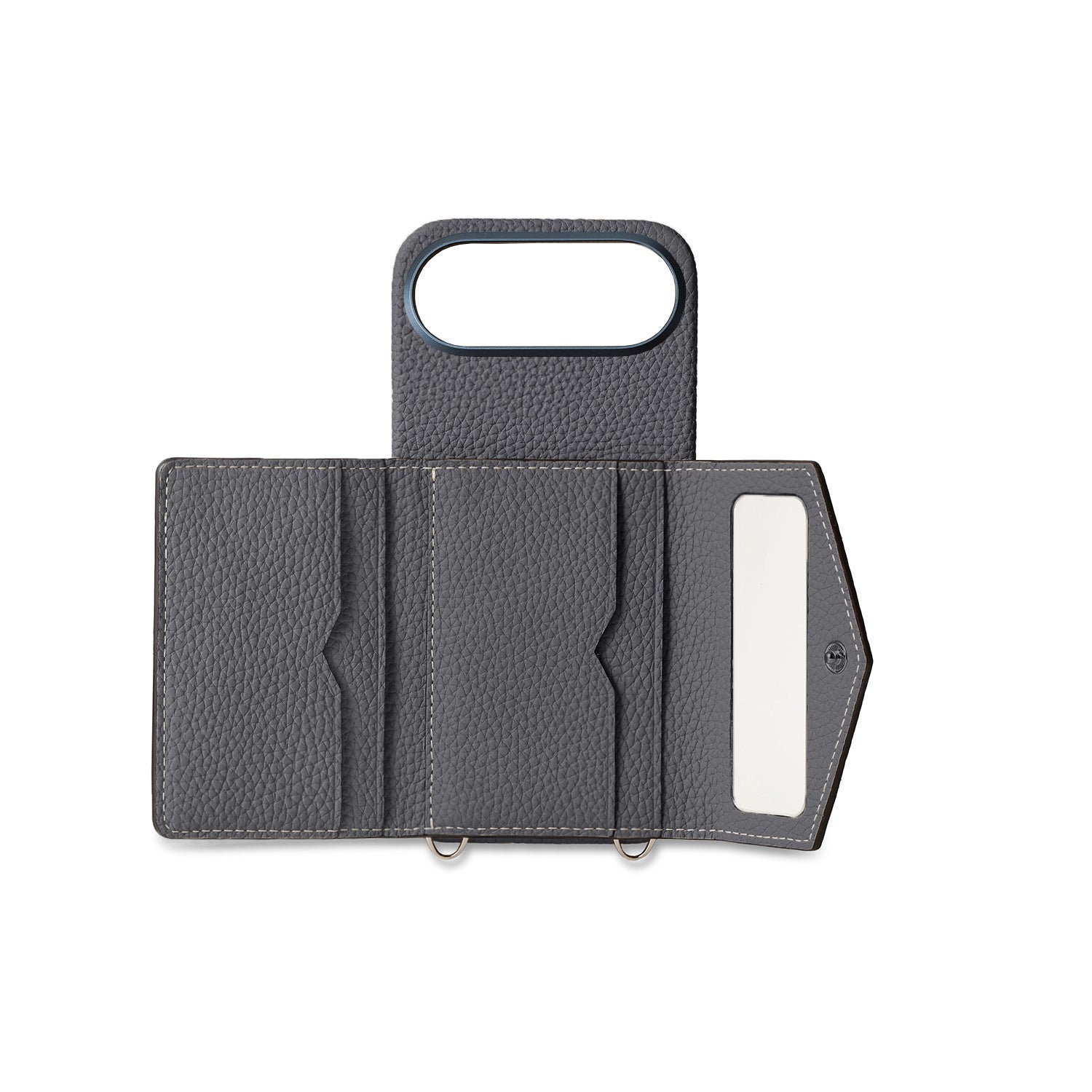 iPhone Air) Snap Button Back Cover Case Shrink Leather