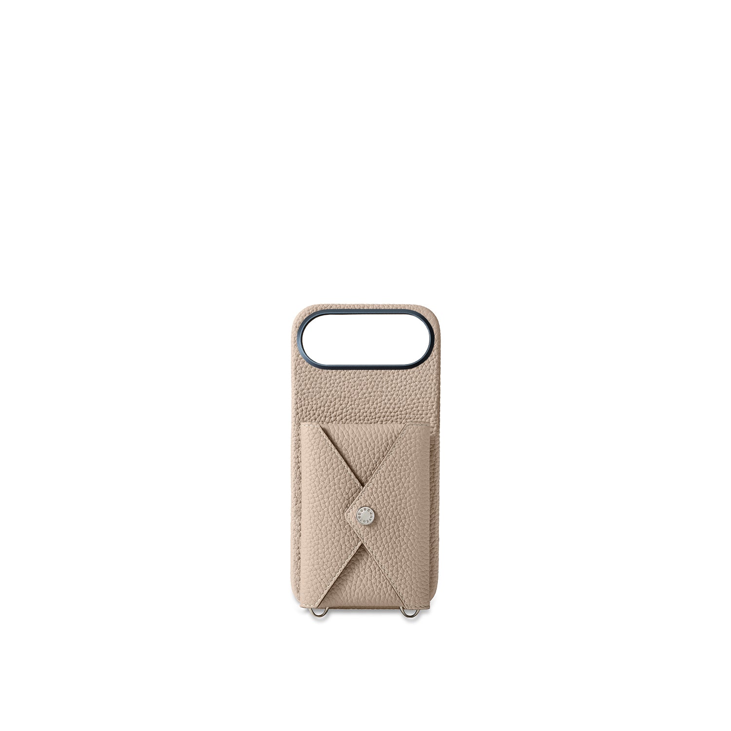 (iPhone Air) Snap Button Back Cover Case Shrink Leather
