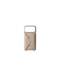 (iPhone 17 Pro) Snap Button Back Cover Case Shrink Leather