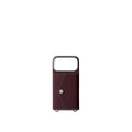 (iPhone 18 Pro) Back Cover Case with Snap Button Shrink Leather