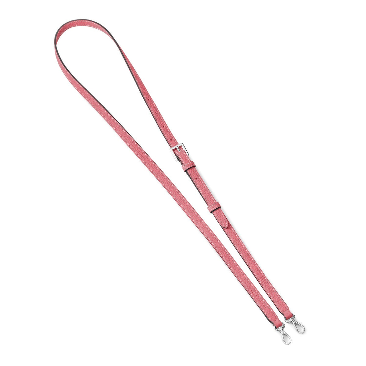 Shoulder Strap Shrink Leather (Azalee Pink - Silver)