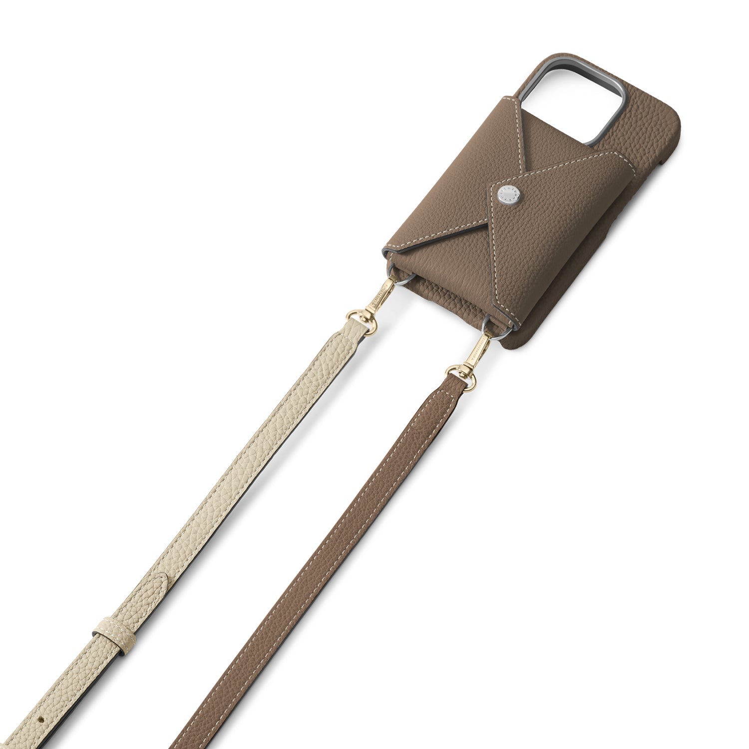 Adjustable Shoulder Strap Bottalato Leather (Gold)