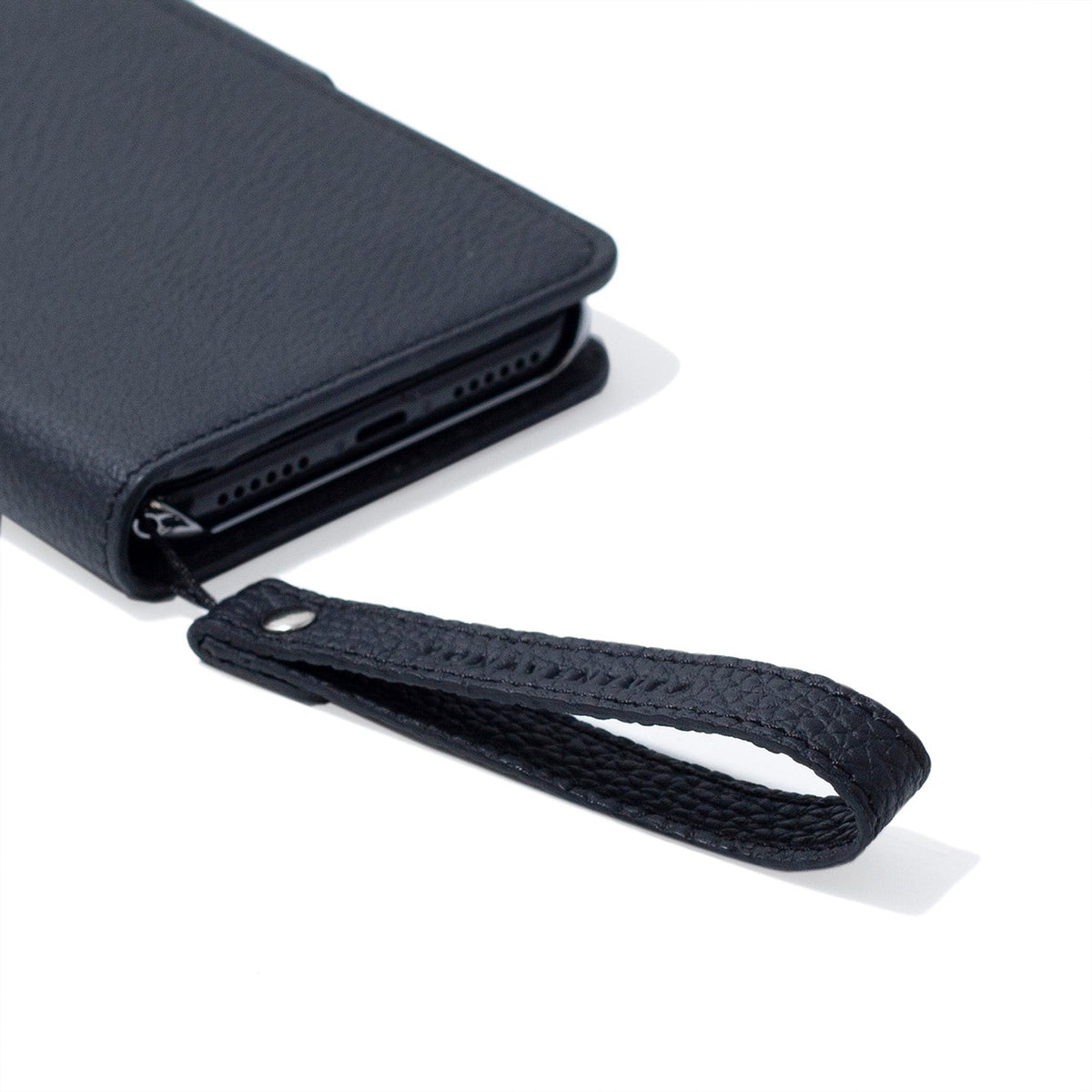 Wrist Strap Shrink Leather (Black - Short)