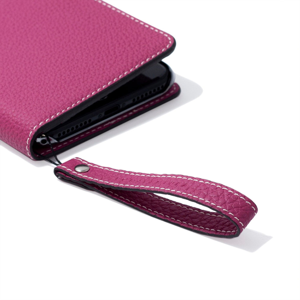 Wrist Strap Shrink Leather (Anemone Purple - Short)